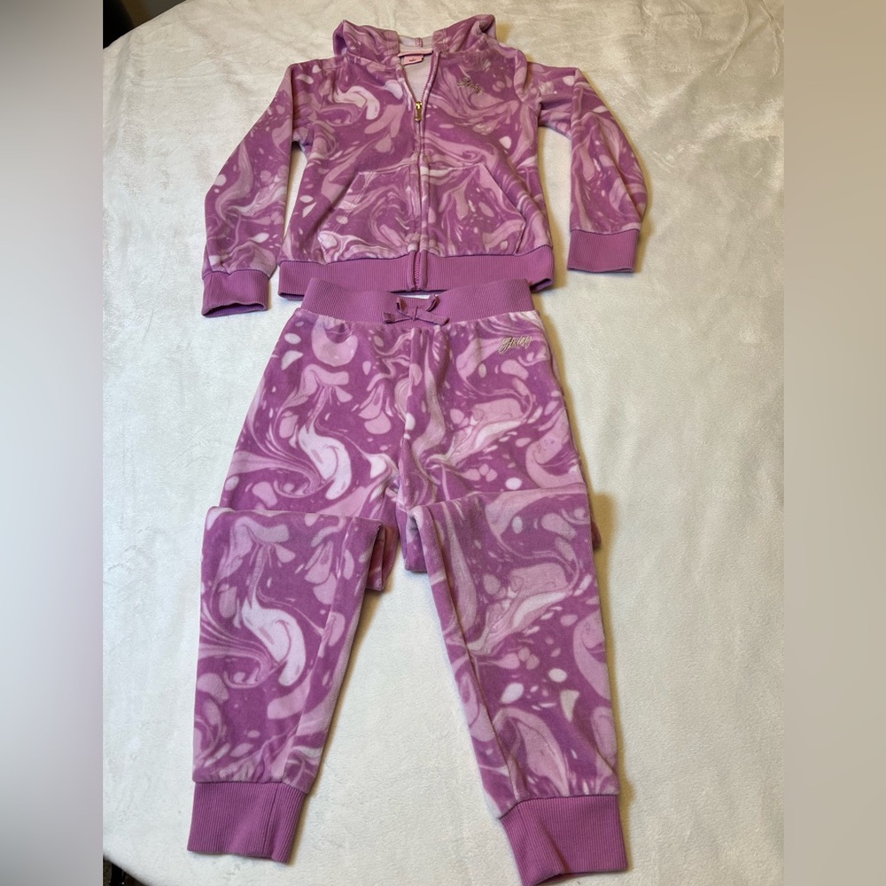 Juicy Couture Girl's 2-Piece Velour Set Size‎ 6